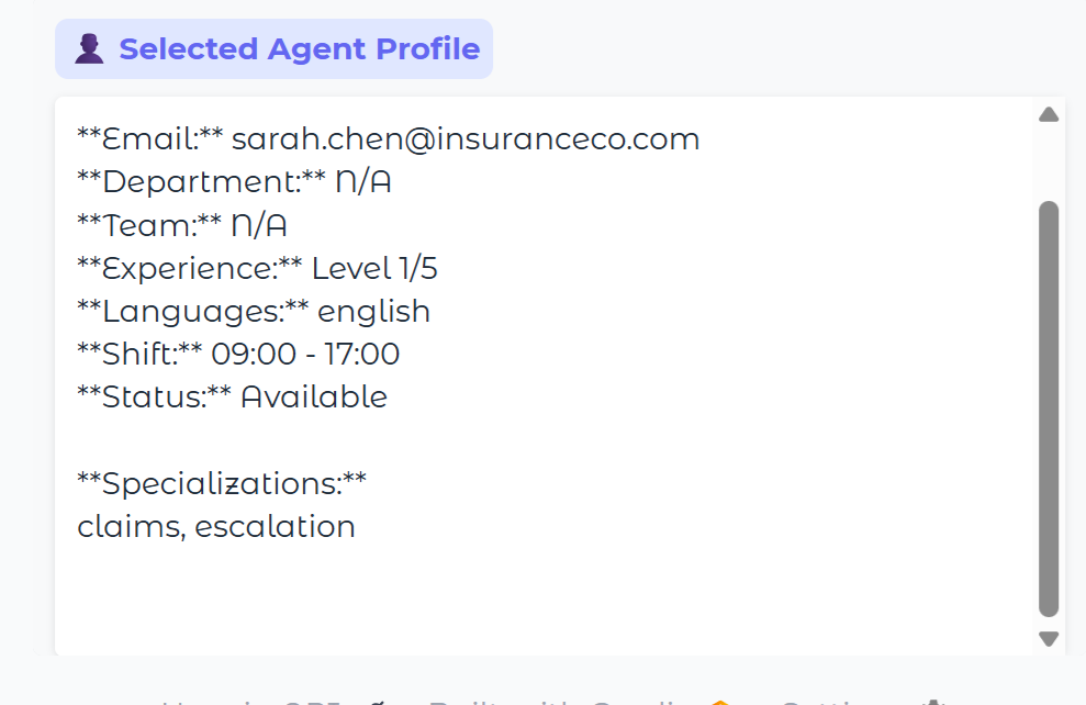 Agent Routing